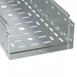 Лоток листовой перфорированный DKC 3534515 (ШxВxД) 400x100x3000 мм, толщ. 1,5 мм, сталь, оцинкованная по методу Сендзимира, "S5 Combitech" (уп/2 шт)