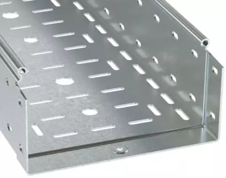 Лоток листовой перфорированный DKC 3534515ZL (ШxВxД) 400x100x3000 мм, сталь, цинк-ламель, "S5 Combitech" (уп/2 шт)