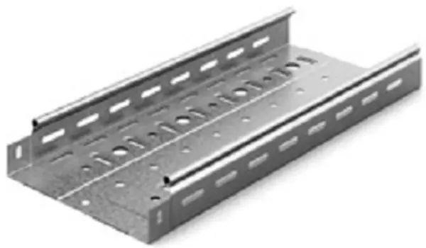 Лоток листовой перфорированный OSTEC ЛПМЗТ-200х50х3000-0,7-СЦ (ШхВхД) 200х50х3000 мм, толщ. 0,7 мм, сталь, оцинкованная по методу Сендзимира (014257)