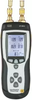 Манометр CEM DT-8921 CEM 875030 дифференциальный двухканальный - термометр