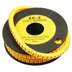 Маркер на кабель Cabeus EC-2-9 д.7.4мм, цифра 9