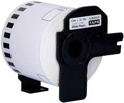 Лента Sakura SLDK44205 для Brother QL 1050/1050n/1060n/500/500A/500BS/500BW/550/560/560VP/570/580N/650TD, 62мм/30,48м