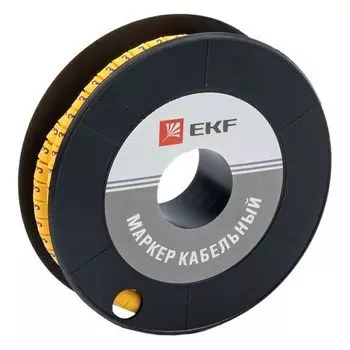 Маркер на кабель EKF plc-KM-1.5-3 1,5 мм2 "3" (1000 шт.) (ЕС-0)