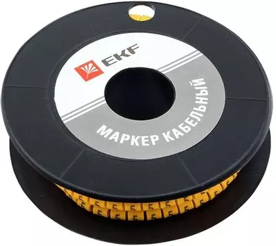 Маркер на кабель EKF plc-KM-2.5-5 2,5 мм2 "5" (1000 шт.) (ЕС-1)