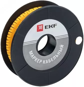 Маркер на кабель EKF plc-KM-6-8 6,0 мм2 "8" (350 шт.) (ЕС-3)