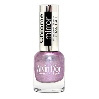 ALVIN D’OR Лак для ногтей CHROME MIRROR, 01 Зеркальное серебро