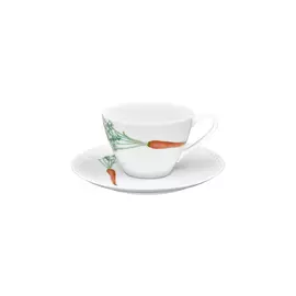 Чашка чайная с блюдцем Noritake "Овощной букет.Морковка" 210мл