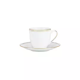 Чашка для эспрессо с блюдцем Lenox "Федеральный,золотой кант" 90мл