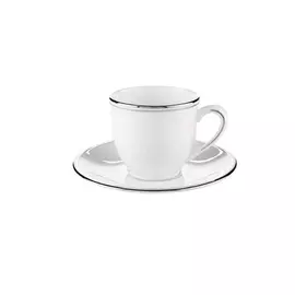 Чашка кофейная с блюдцем Lenox "Федеральный,платиновый кант" 90мл
