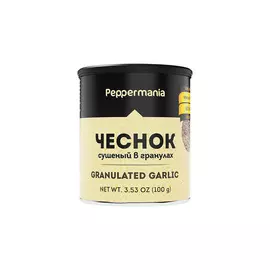 Чеснок гранулированный Peppermania, банка 100г