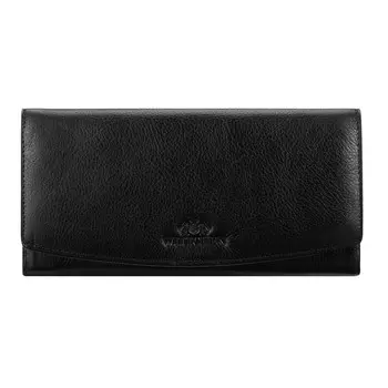 Женский кожаный кошелек с защелкой