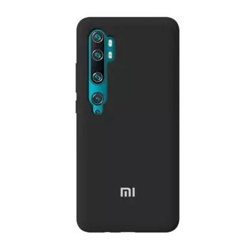 Накладка Silicone Case для Xiaomi Mi Note 10 (Черный)