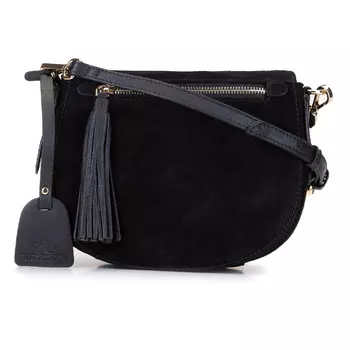 Женская сумка через плечо saddle bag из замши