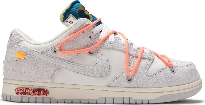 Кроссовки Nike Off-White x Dunk Low 'Lot 19 of 50', белый