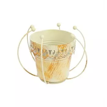 SL8054 Цветочный горшок, 10*10*7,5 см (белый)