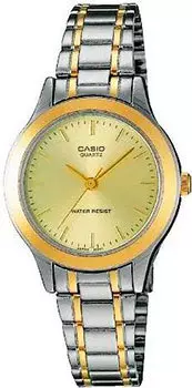 Японские наручные женские часы Casio LTP-1128G-9A. Коллекция Analog