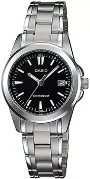 Японские наручные женские часы Casio LTP-1215A-1A2. Коллекция Analog