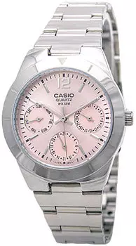 Японские наручные женские часы Casio LTP-2069D-4AVEG. Коллекция Analog