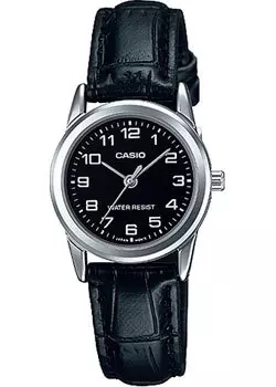 Японские наручные женские часы Casio LTP-V001L-1B. Коллекция Analog