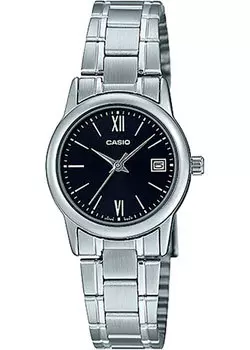 Японские наручные женские часы Casio LTP-V002D-1B3. Коллекция Analog