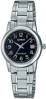 Японские наручные женские часы Casio LTP-V002D-1B. Коллекция Analog