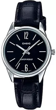 Японские наручные женские часы Casio LTP-V005L-1B. Коллекция Analog