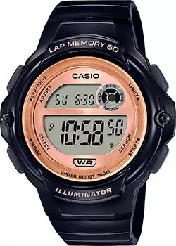 Японские наручные женские часы Casio LWS-1200H-1A. Коллекция Digital