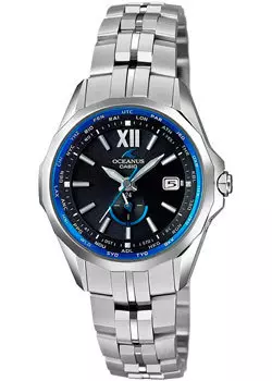 Японские наручные женские часы Casio OCW-S340-1AJF. Коллекция Oceanus