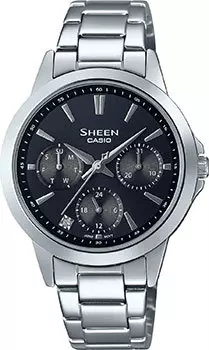 Японские наручные женские часы Casio SHE-3516D-1AUEF. Коллекция Sheen