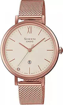 Японские наручные женские часы Casio SHE-4539CGM-4AUDF. Коллекция Sheen