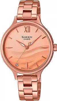 Японские наручные женские часы Casio SHE-4550PG-4A. Коллекция Sheen