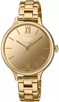 Японские наручные женские часы Casio SHE-4560G-9A. Коллекция Sheen