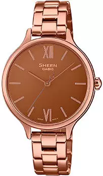 Японские наручные женские часы Casio SHE-4560PG-4A. Коллекция Sheen