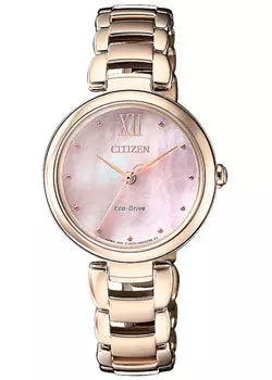 Японские наручные женские часы Citizen EM0533-82Y. Коллекция Eco-Drive