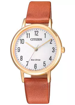 Японские наручные женские часы Citizen EM0578-17A. Коллекция Eco-Drive