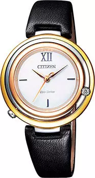Японские наручные женские часы Citizen EM0656-15A. Коллекция Eco-Drive