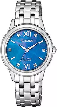 Японские наручные женские часы Citizen EM0720-85N. Коллекция Super Titanium