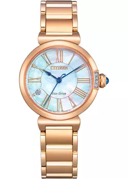 Японские наручные женские часы Citizen EM1063-89D. Коллекция Eco-Drive