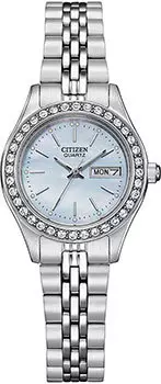Японские наручные женские часы Citizen EQ0530-51N. Коллекция Elegance