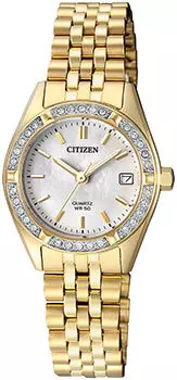 Японские наручные женские часы Citizen EU6062-50D. Коллекция Elegance