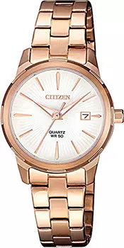 Японские наручные женские часы Citizen EU6073-53A. Коллекция Basic