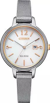 Японские наручные женские часы Citizen EW2449-83A. Коллекция Eco-Drive