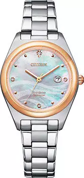 Японские наручные женские часы Citizen EW2606-87Y. Коллекция Super Titanium