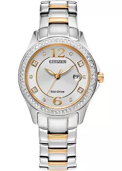 Японские наручные женские часы Citizen FE1146-71A. Коллекция Eco-Drive