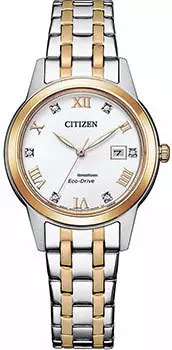 Японские наручные женские часы Citizen FE1246-85A. Коллекция Eco-Drive