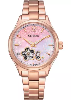 Японские наручные женские часы Citizen PC1017-61Y. Коллекция Automatic