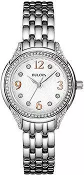 Японские наручные женские часы Bulova 96L212. Коллекция Crystal Ladies