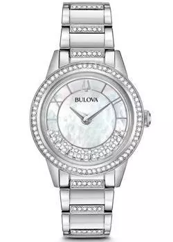 Японские наручные женские часы Bulova 96L257. Коллекция Crystal Ladies
