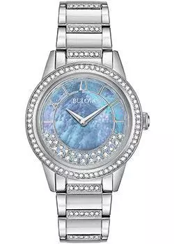 Японские наручные женские часы Bulova 96L260. Коллекция Crystal Ladies