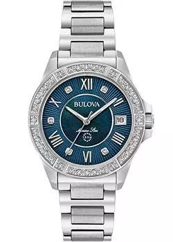Японские наручные женские часы Bulova 96R215. Коллекция Marine Star